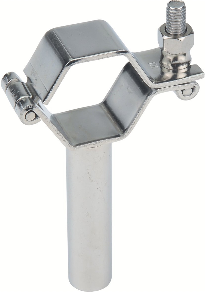 Collier demi-coquille hexagonal ISO sans tige inox 304