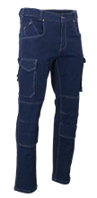 Pantalon denim avec poches genouillères BARIL